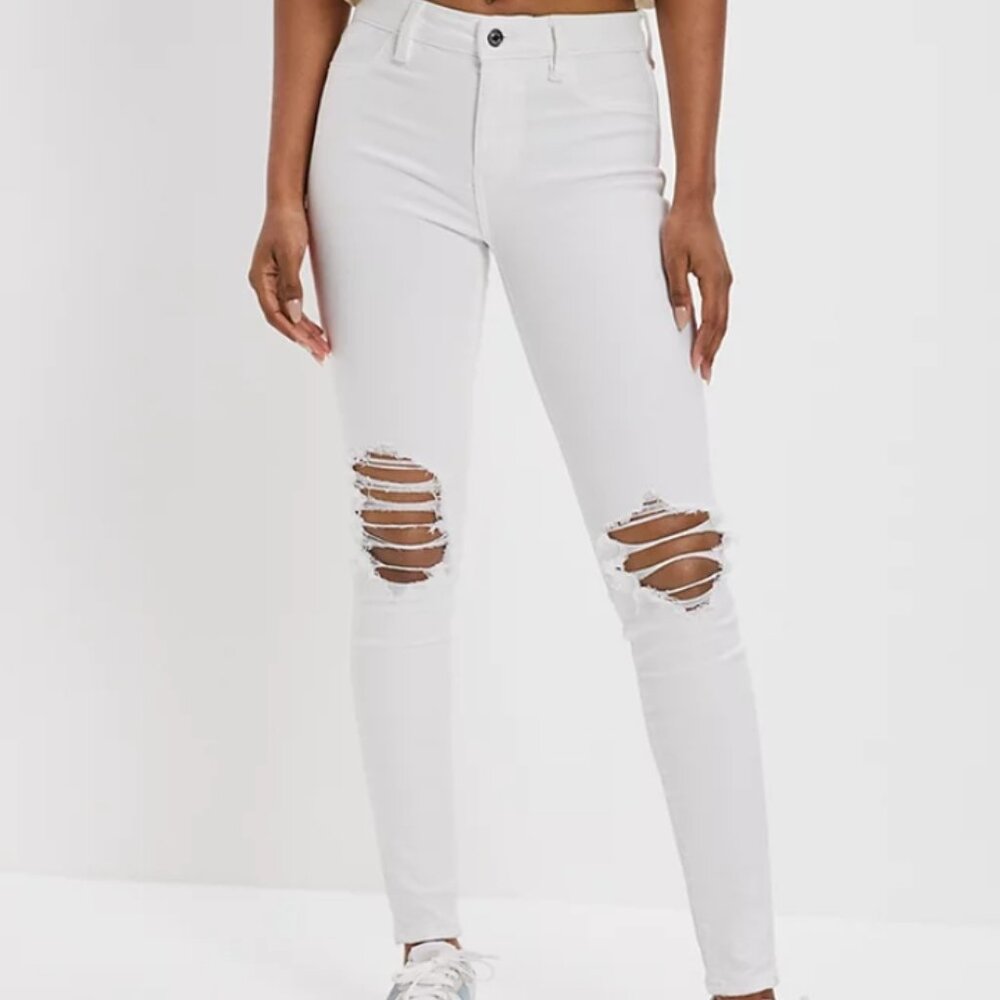 American Eagle "Next Level Ripped High-Waisted Jegging" {size 2} NWT